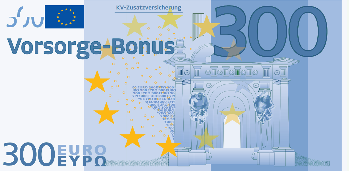 300-Euro-Vorsorgebonus – offizielles Aktionsmotiv der BKK Linde